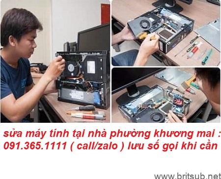 sửa máy tính tại nhà phường khương mai